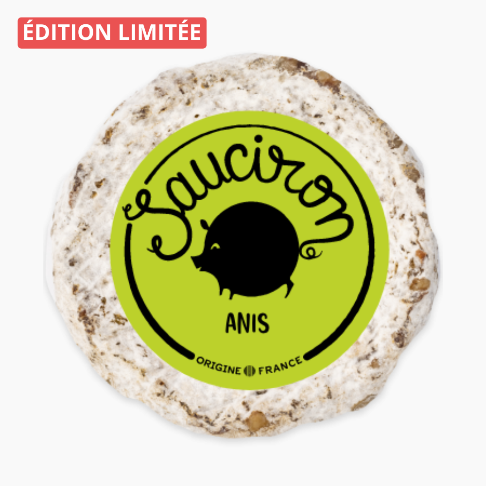 Sauciron anis - déjà tranché - Le monde du saucisson