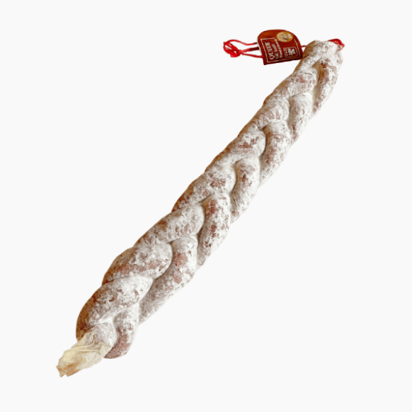 Queue de dahu tressée à l'eau de vie - Le monde du saucisson