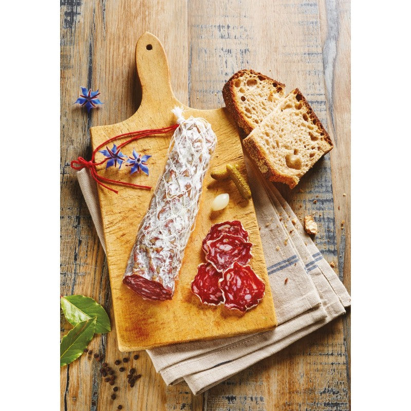 Véritable mini-rosette de Lyon au jambon (500g) - Le monde du saucisson