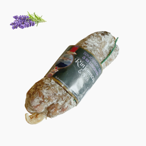 Saucisson à la lavande (300g) - Le monde du saucisson