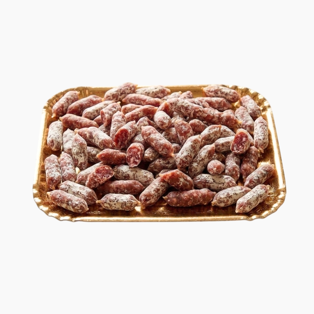 Plateau doré de présentation pour bar à saucissons