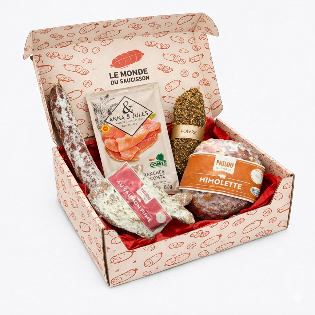 Coffret saucissons d'avril - Le monde du saucisson
