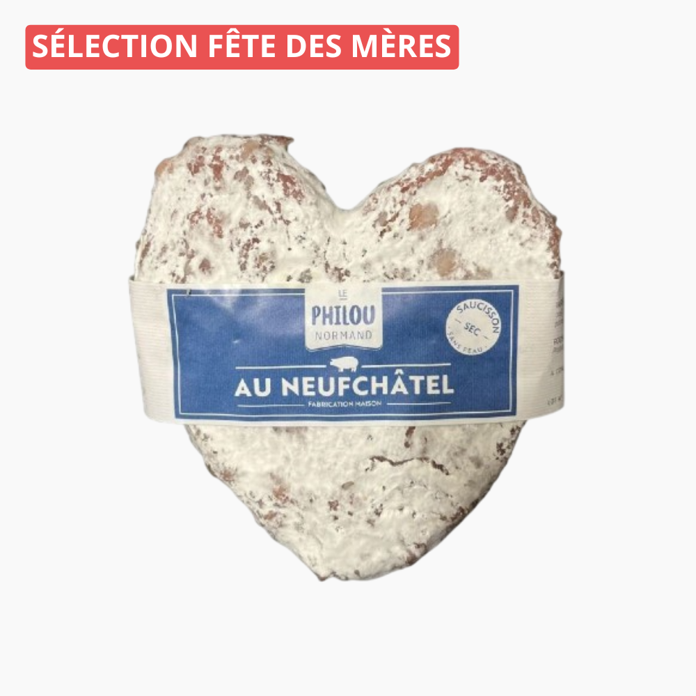 Pavé cœur au fromage Neufchâtel - Le monde du saucisson