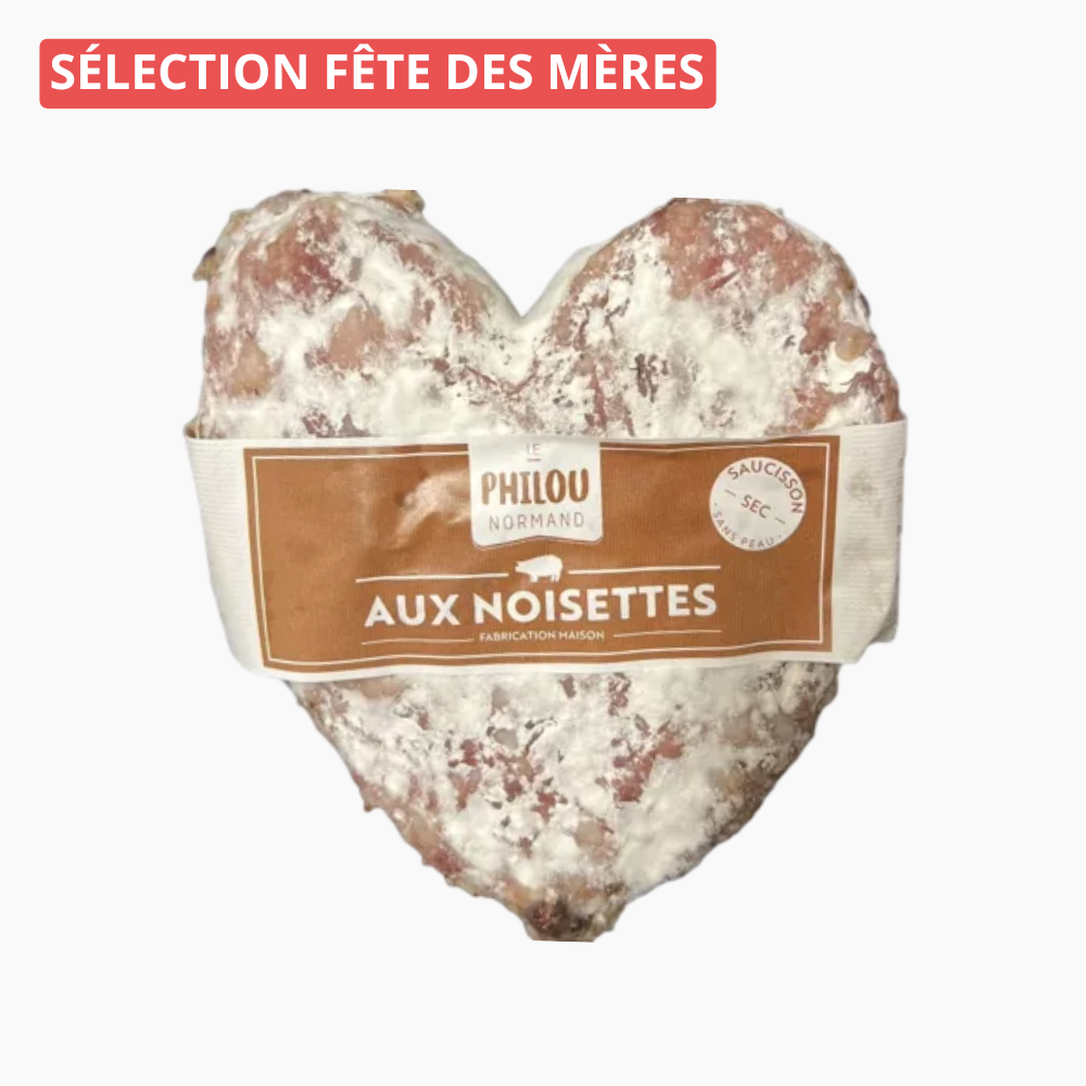 Pavé cœur aux noisettes - Le monde du saucisson