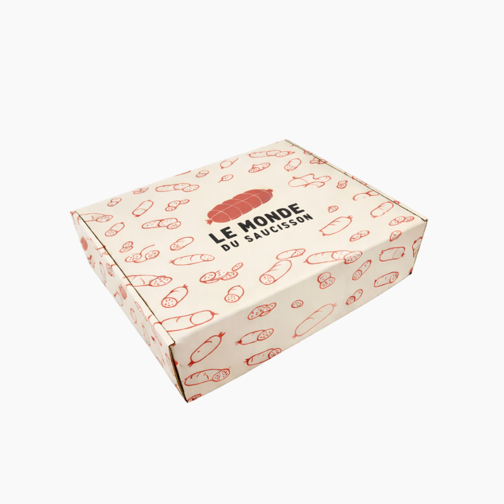 Coffret motif saucissons (vendu seul) - Le monde du saucisson