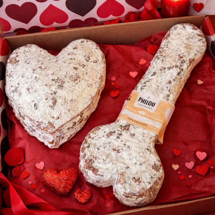 Coffret Saint Valentin n°2 (Coeur nature + Zizisson)