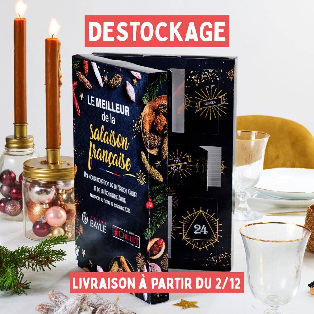 Déstockage - Calendrier de l'avent saucissons (Livraison à partir du 2 décembre)