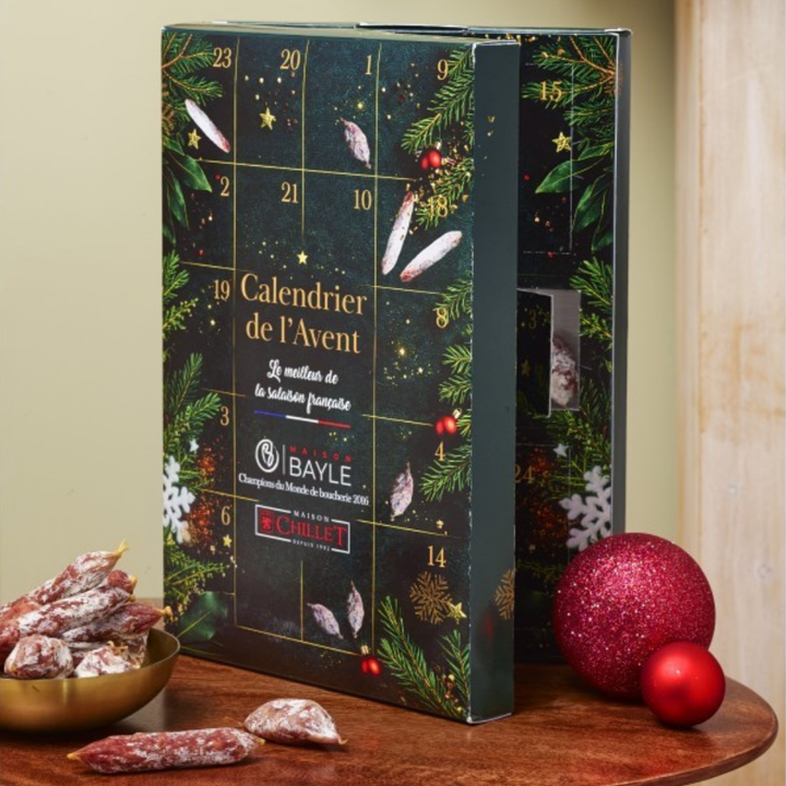 Calendrier de l'avent charcuterie 2026 - cadeau gourmand de Noël