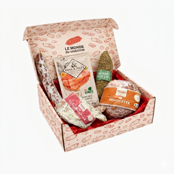 Coffret de saucissons d'avril - Le monde du saucisson