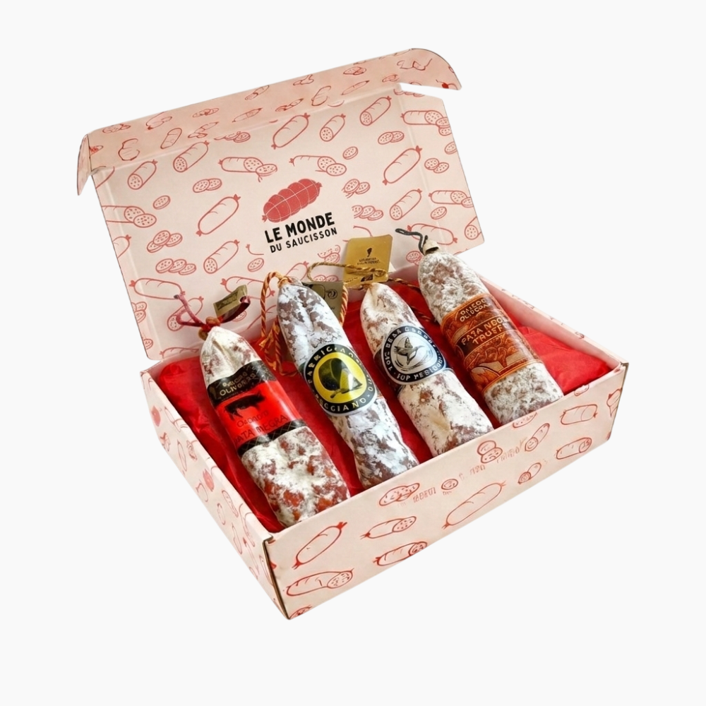 Coffret saucissons 100% ibériques - Le monde du saucisson
