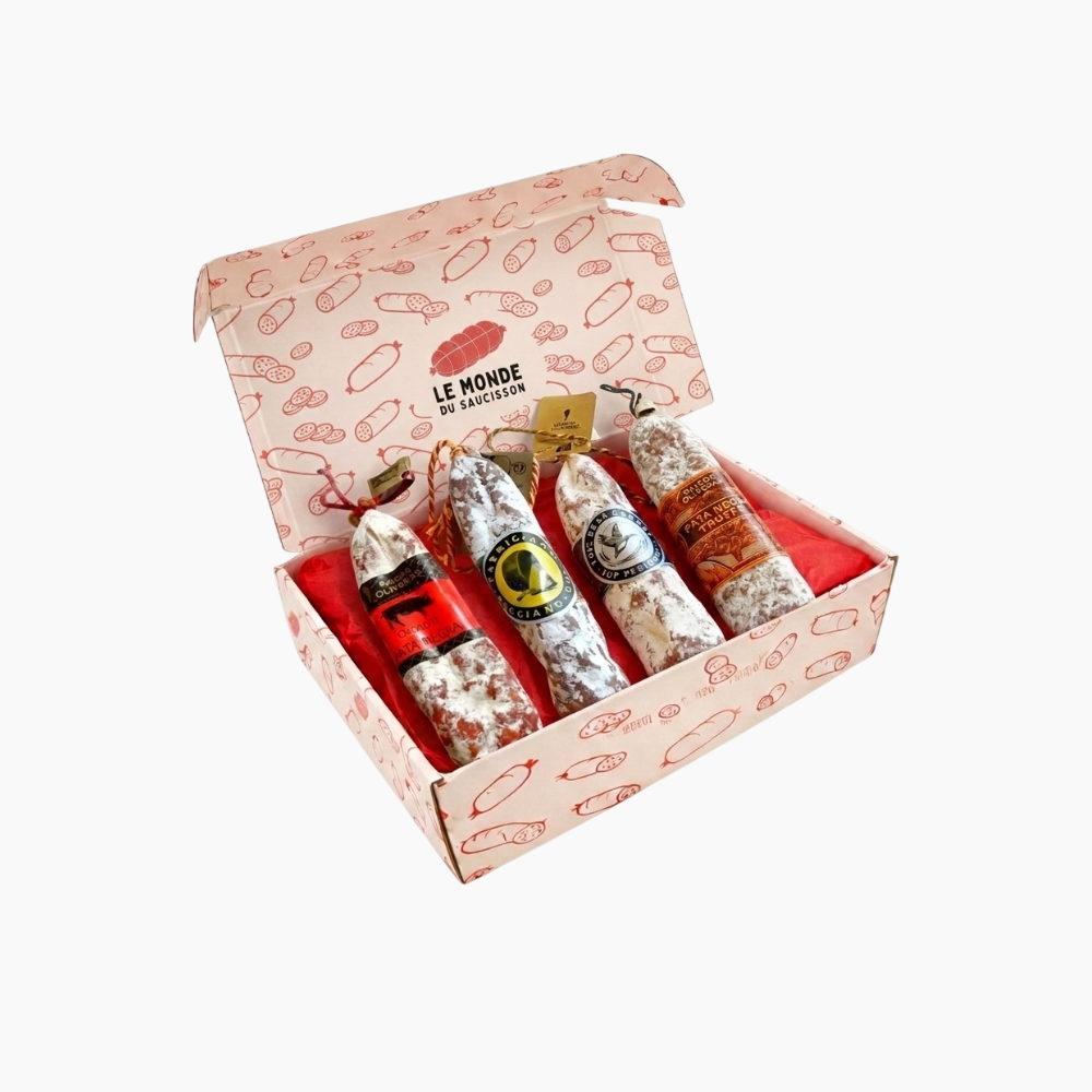 Coffret saucissons ibériques - Le monde du saucisson