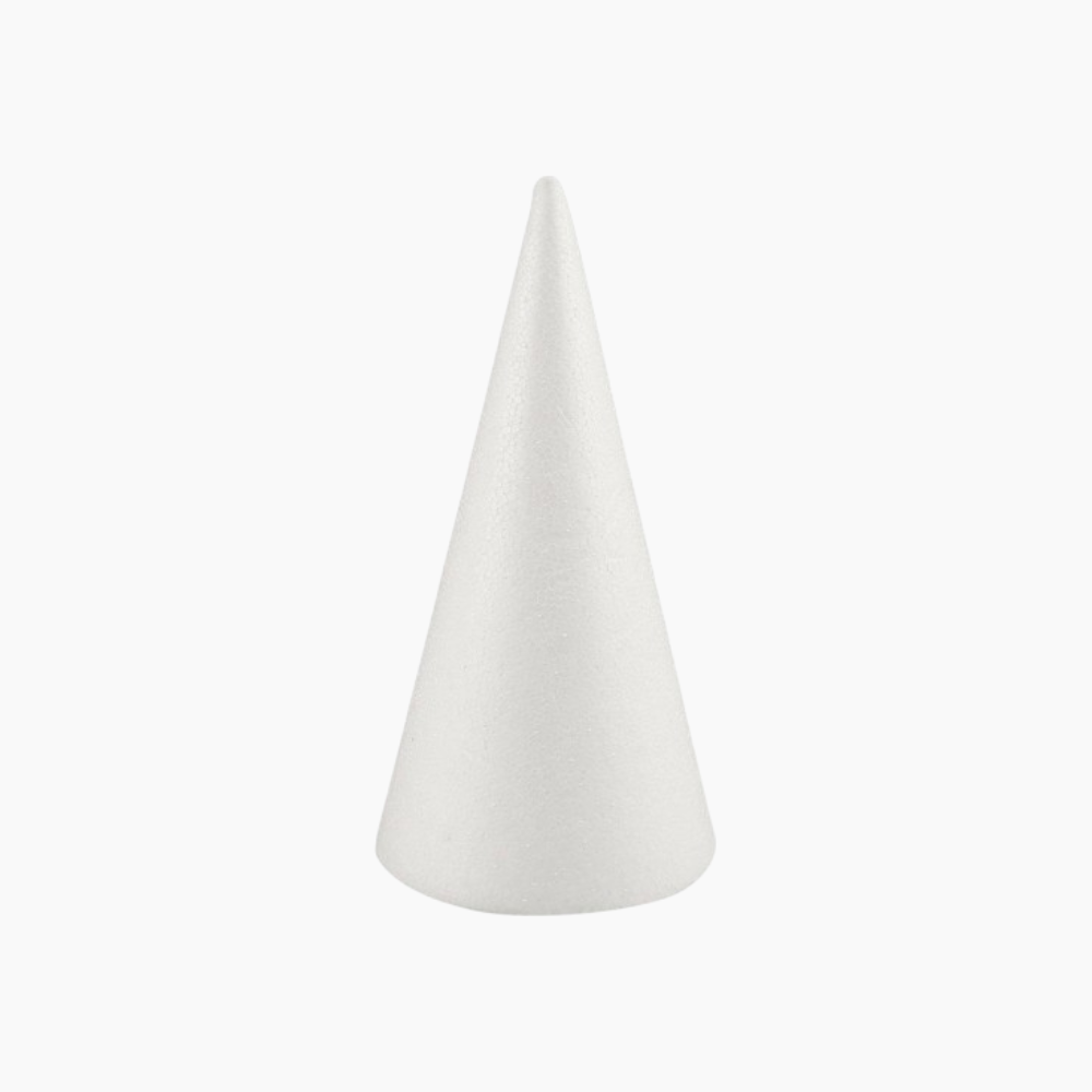 Cône en polystyrène 25 cm x 10 cm - Le monde du saucisson