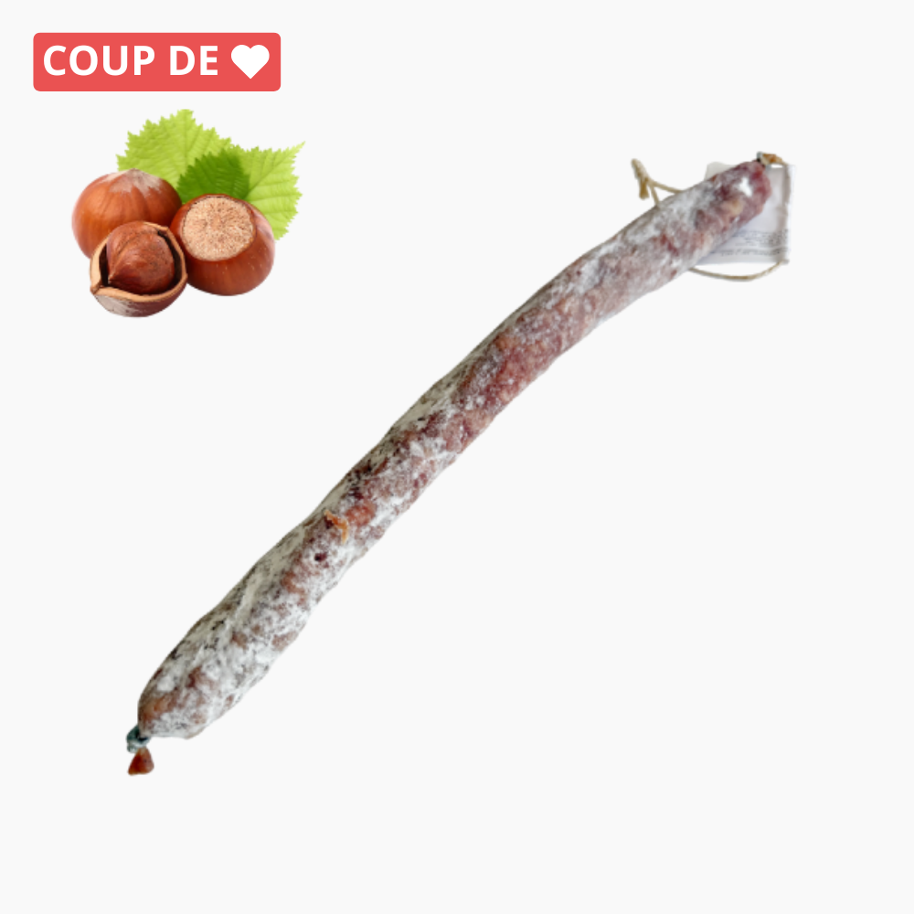 Fuet aux noisettes (100g) - Le monde du saucisson