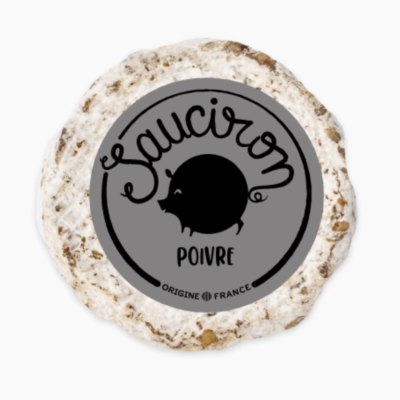 Sauciron poivre - déjà tranché - Le monde du saucisson