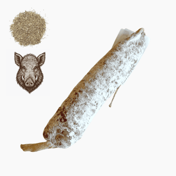 Saucisson de sanglier aux herbes de Provence (56% de sanglier)