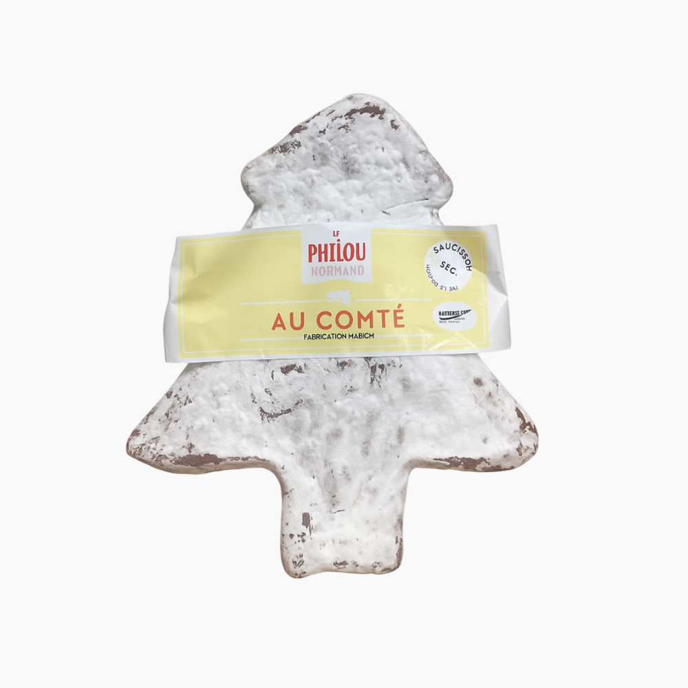 Saucisson au comté en forme de sapin - Le monde du saucisson