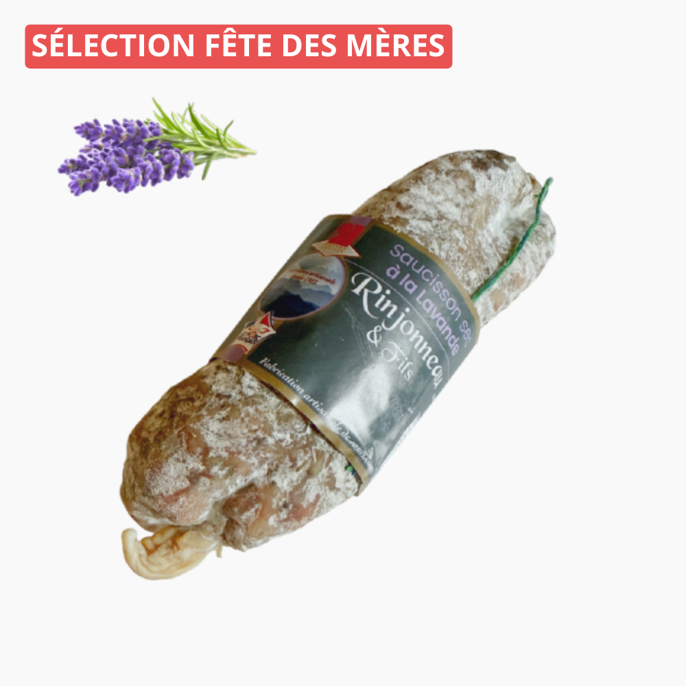 Saucisson à la lavande (300g) - Le monde du saucisson